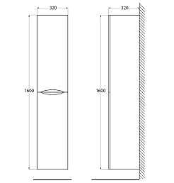 BelBagno Пенал для ванной Acqua 32/160 Rovere Rustico – фотография-6