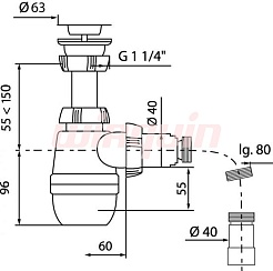 Виркэн-Русь Сифон для умывальника Минор (30718050) – фотография-2