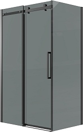 Grossman Боковая стенка Classic 70x195 профиль черный матовый стекло тонированное – фотография-2