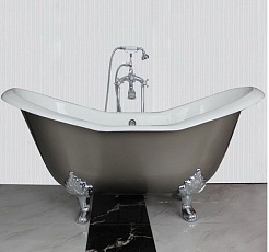 Фэма Чугунная ванна "Julietta", ножки хром, RAL, матовое покрытие – фотография-5