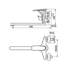 Raiber Смеситель для ванны Dunis R1203 – фотография-2