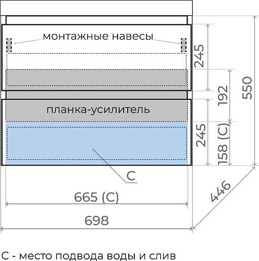 Style Line Тумба с раковиной Манхэттен 70 Plus подвесная эмаль олива матовая – фотография-8