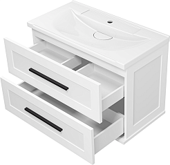 Misty Мебель для ванной Модерн 80 подвесная белая – фотография-5