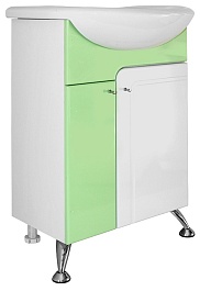 Mixline Тумба с раковиной Посейдон 55 зеленая – фотография-1