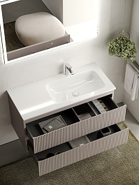 Sancos Тумба с раковиной Snob R 100 doha soft раковина Grace 101 R CN7015 – фотография-4