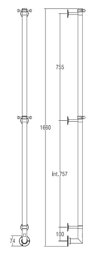 Margaroli Полотенцесушитель Arcobaleno 616OBB-1650 – фотография-2
