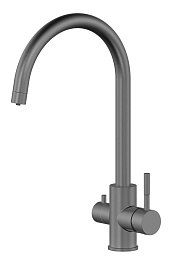 Oliveeka Смеситель для кухни KS OL-458022-BGM матовый оружейный металл – фотография-1