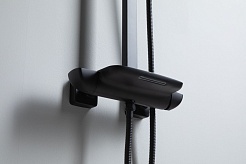 Allen Brau Душевая стойка Infinity 5.21030-31 черный матовый – фотография-7