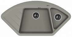 Florentina Мойка гранитная Веста угловая грей