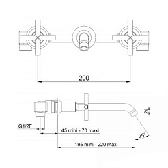 Jacob Delafon Смеситель для раковины Purist E144153-CP – фотография-2