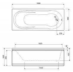 Cezares Акриловая ванна MODENA-180 – фотография-3