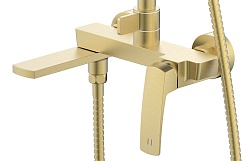 Azario Душевая стойка Conda AZ-K2411MG золото матовое – фотография-4