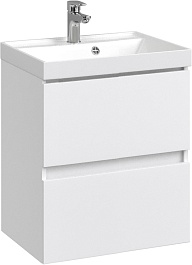 Водолей Мебель для ванной Best 50 подвесная белая – фотография-2