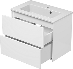 Brevita Тумба с раковиной Toy 60 белая – фотография-5