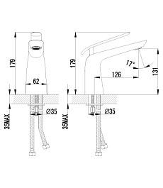Lemark Смеситель "Melange LM4906CW" для раковины – фотография-2
