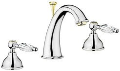 Webert Смеситель Alexandra AL750101017 хром/золото, для раковины – фотография-1