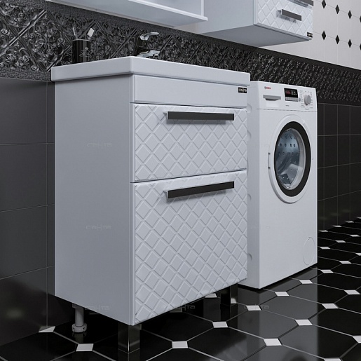 СанТа Тумба с раковиной Калипсо 60 NEW – картинка-3