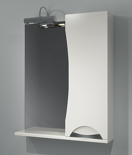 Какса-а Зеркальный шкаф Каприз 65 R белый – фотография-2