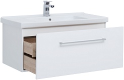 Dreja Мебель для ванной Big Inn 80 подвесная белая – фотография-13