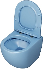 Grossman Унитаз подвесной Color GR-4455BSMS голубой матовый – фотография-10