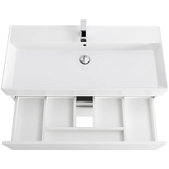 Cezares Тумба под раковину Molveno-46 80 подвесная bianco ghiaccio – фотография-5