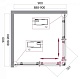 BelBagno Душевой уголок Uno 90/90 UNO-195-A-2-90-P-Cr стекло матовое – картинка-6