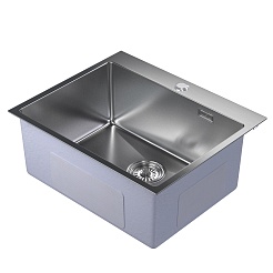 Mixline Мойка настольный монтаж 60/50 (3,0) выпуск 3 1/2 сатин – фотография-1