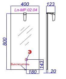 Aqwella Зеркало для ванной Леон-МР 40 белое – фотография-2