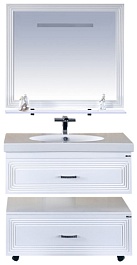 Misty Тумба подкатная Европа 90 белая с доводчиками – фотография-2