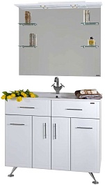 Водолей Мебель для ванной "Ницца D 100" с б/к, без полки, умывальник Elen – фотография-1