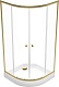 Triton Душевой уголок Альфа-Голд 90x90 стекло прозрачное профиль золото с поддоном – картинка-14