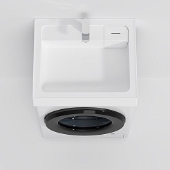 Am.Pm Мебельная раковина над стиральной машиной X-Joy 60 белая – фотография-5