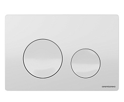 Ceramicanova Кнопка смыва Balance Circle CN12-001W белый глянцевый – фотография-1