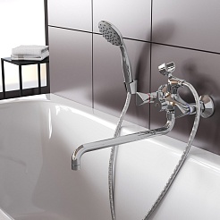 Aringa Смеситель для ванны и душа Арно AR02024CH универсальный хром – фотография-3