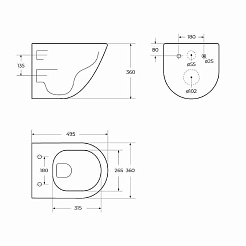 BelBagno Унитаз подвесной Amanda BB051CHR/BB051SC безободковый – фотография-10