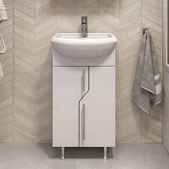 Vigo Мебель для ванной Turin 45 белая – фотография-5