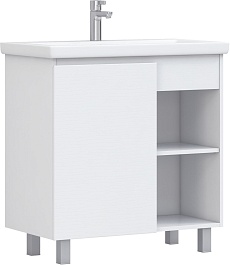 Vigo Мебель для ванной Milos 800-1-0 белая матовая – фотография-6