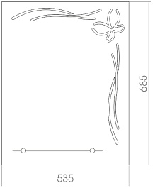Mixline Зеркало Шарм Альтаир 53.5 – фотография-2