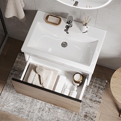 Vigo Тумба под раковину Cross 800-0-1 подвесная дуб давос натуральный – фотография-5