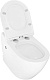 Azario Унитаз приставной AZ102 импульсный безободковый с сиденьем микролифт белый – картинка-22