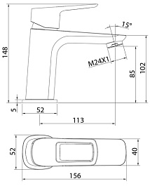 Iddis Смеситель для раковины Spin SPISB00i01 – фотография-6