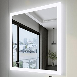 Бриклаер Мебель для ванной Брайтон 80 (Комо) белая матовая/дуб кера – фотография-12