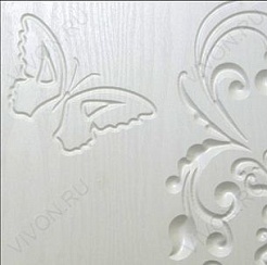 Misty Тумба с раковиной Вирджиния 60 Бабочка, венге/белая – фотография-2