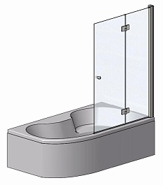 Roltechnik Шторка для ванной TZVR2/1000 – фотография-8