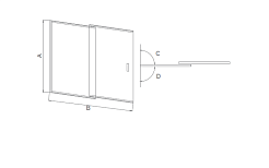 Good Door Шторка для ванны SCREEN SL-100-C-CH – фотография-2