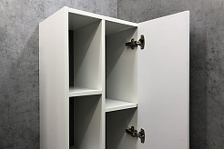 Comforty Шкаф пенал Милан 40 подвесной белый – фотография-8