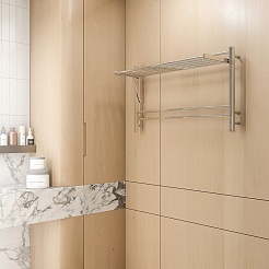 Terminus Полотенцесушитель электрический Горизонт П8 1000x600 хром – фотография-3