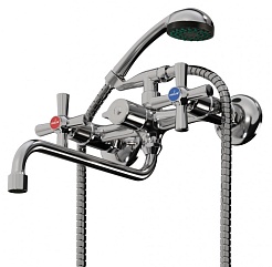 Mixline Смеситель для ванны и раковины 1/2 керамический ML09-02 – фотография-2