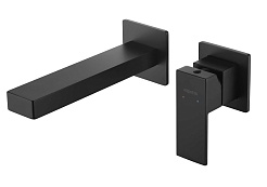 Aquatek Смеситель для раковины Либра AQ1613MB матовый черный – фотография-1