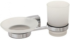 Fixsen Стакан и мыльница Kvadro FX-61306+08 – фотография-1
